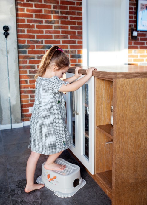 bezpečný stupienok pre deti